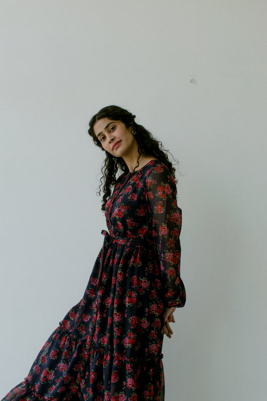 Roselle Georgette Dress