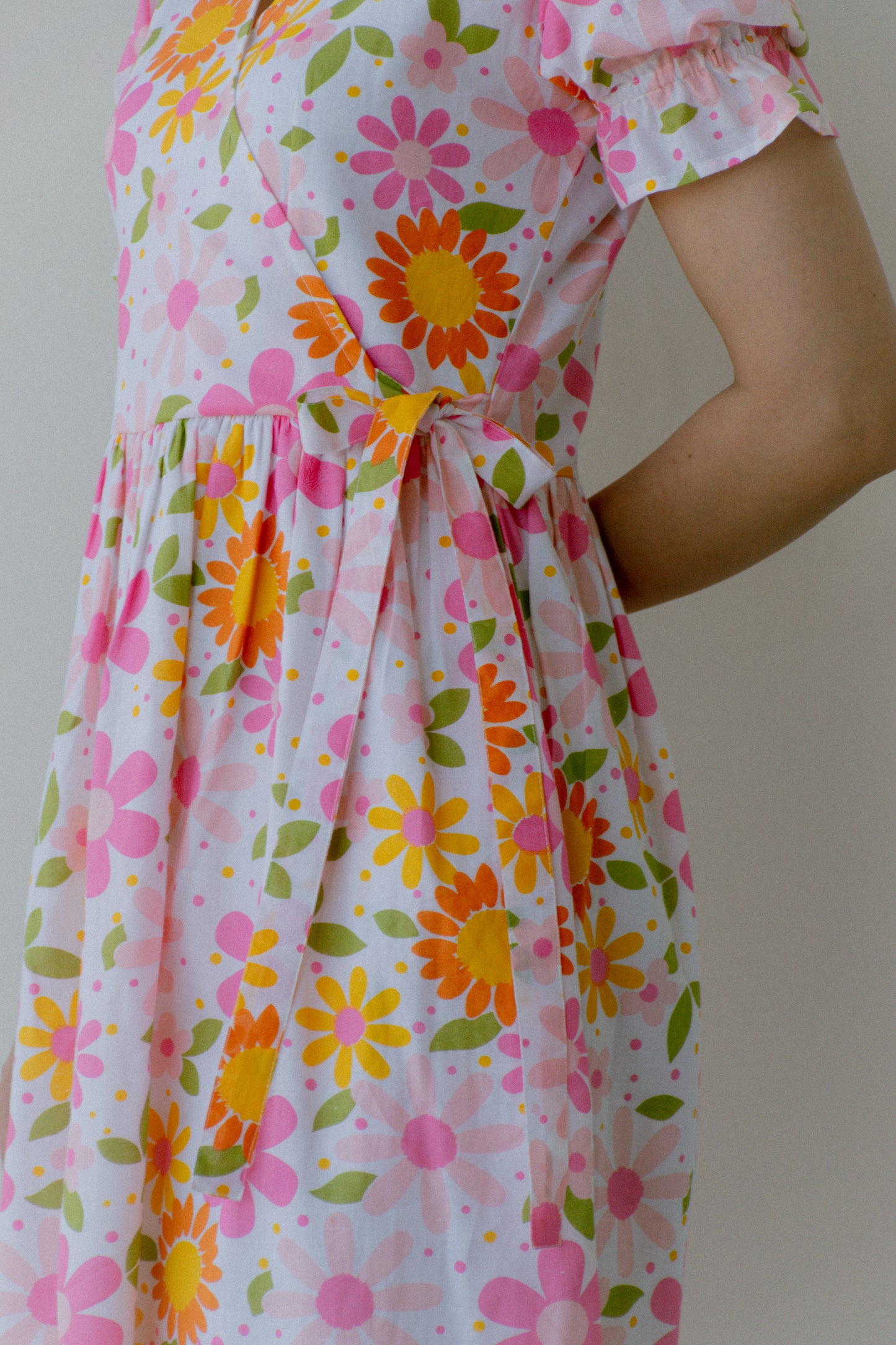 Blush Cotton Midi Dress